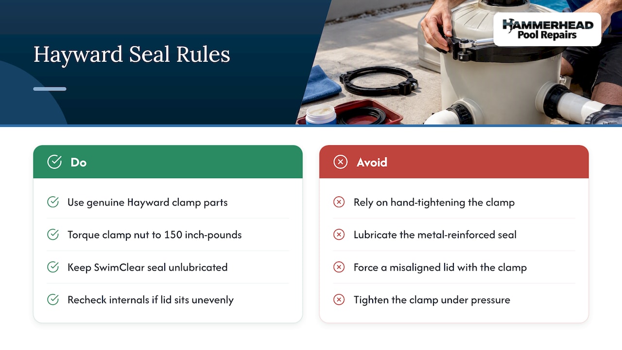 Pool Filter Leaking? Find the Source and Fix It Safely 2 Seal Rules That Surprise People — overview diagram